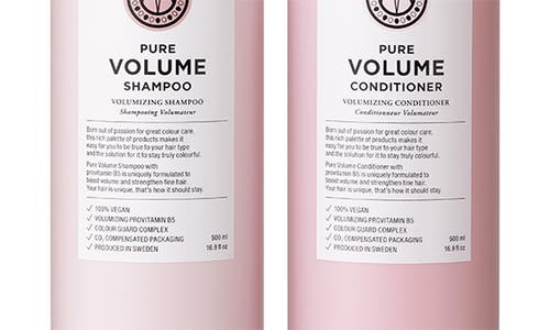 Maria Nila Pure Volume Shampoo & Conditioner Duo In No Color