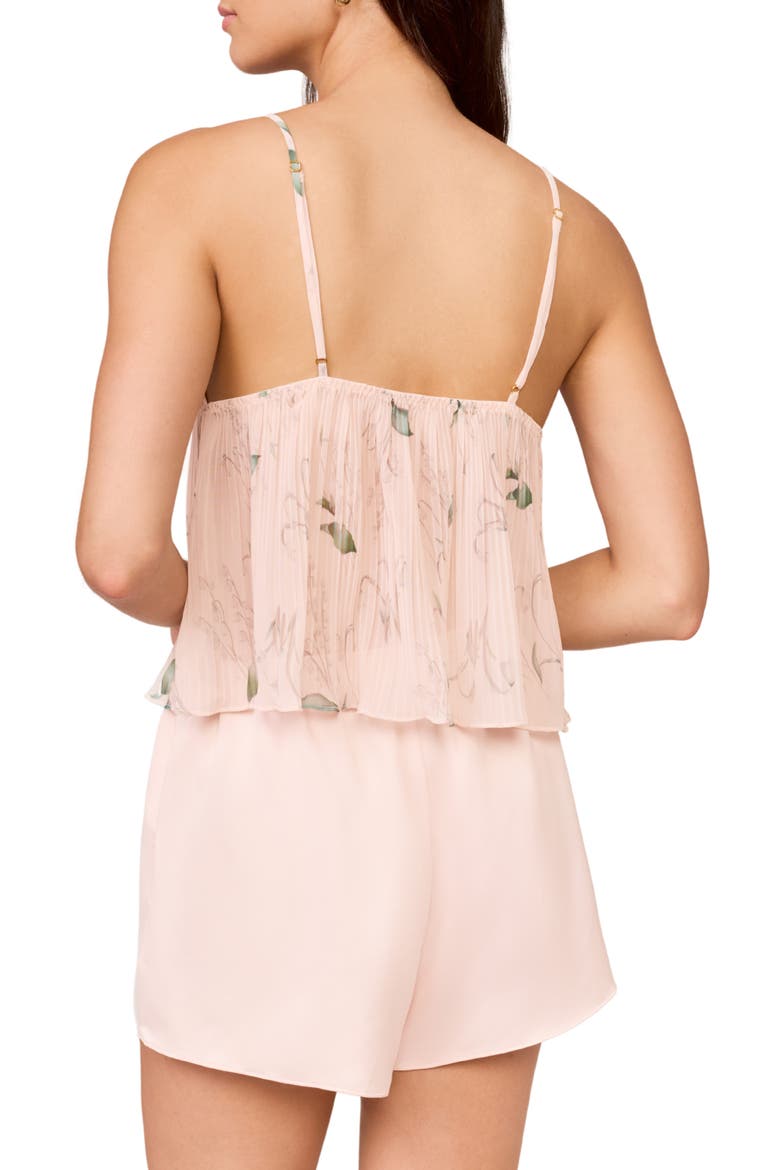 Breeze Chiffon Short Pajamas, Alternate, color, BLUSH WHITEBELL