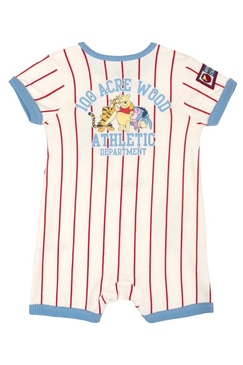 Winnie the Pooh Athletic One Piece Romper, Alternate, color, Light Blue Pooh