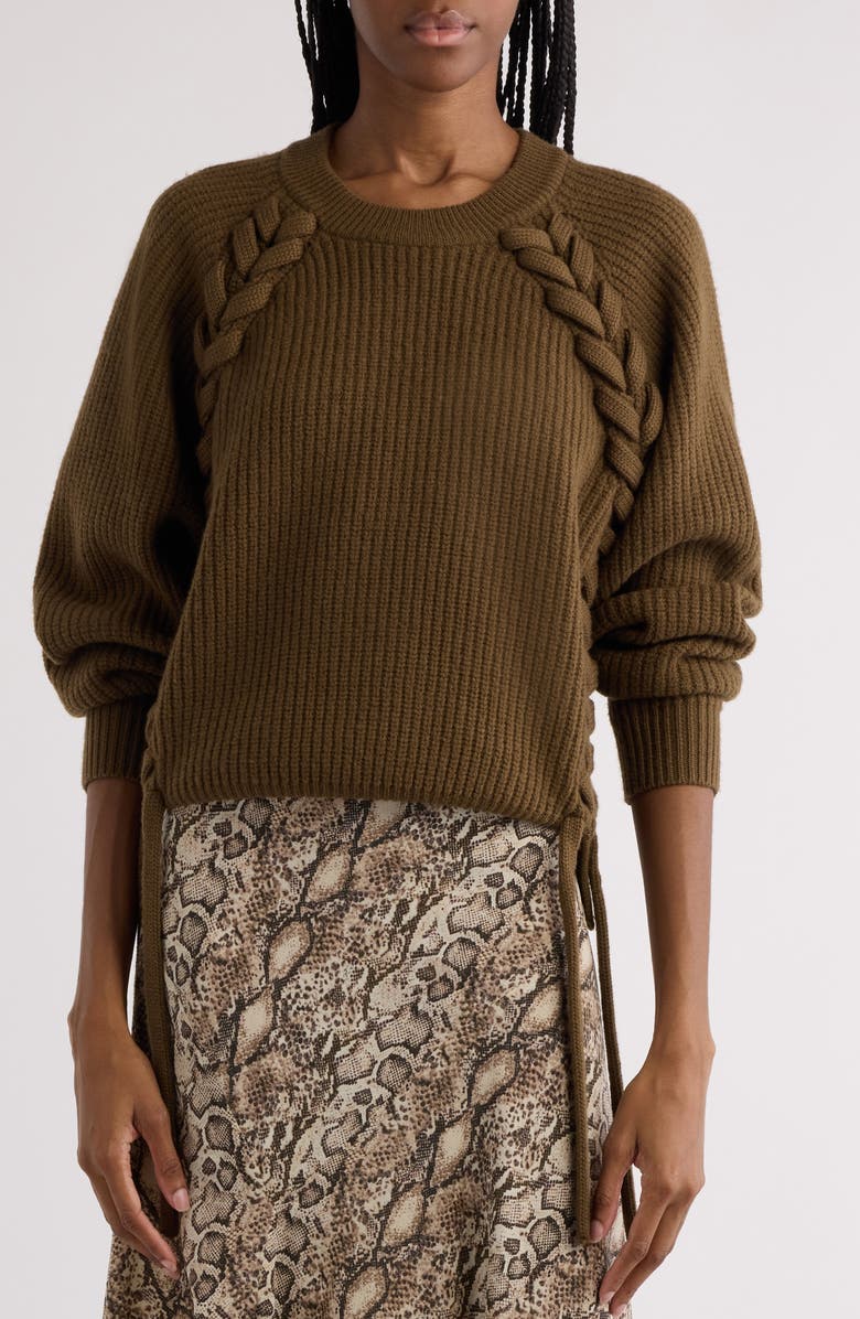 Isabel Marant Noelia Whipstitch Merino Wool Sweater, Main, color, 