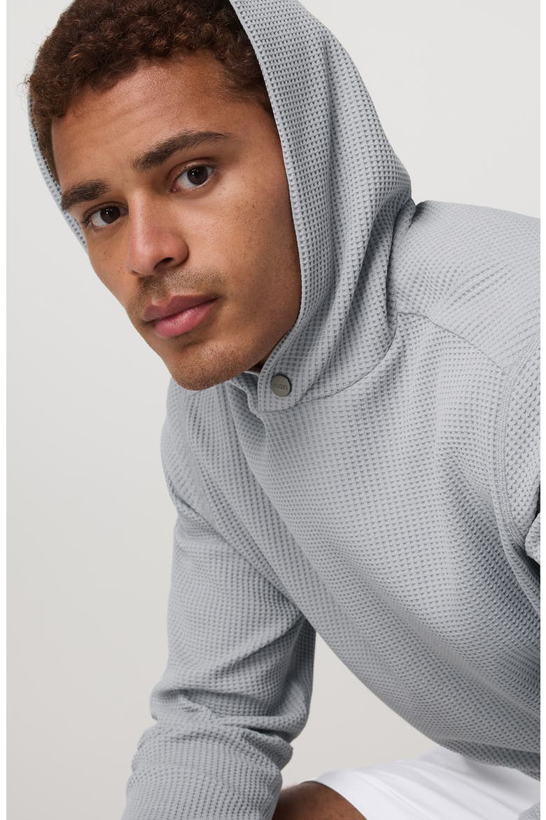 Tech Waffle Hoodie, Alternate, color, SEA FOG