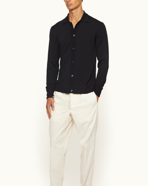 Tiernan Merino Classic-Fit Knitted Shirt