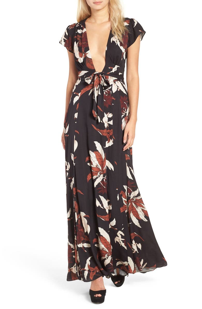 Tularosa Sid Wrap Maxi Dress, Main, color, 
