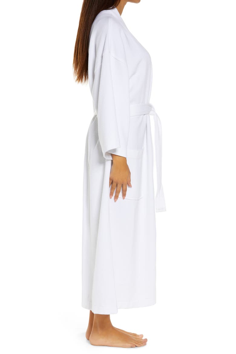 Panama Waffle Robe, Alternate, color, WHITE