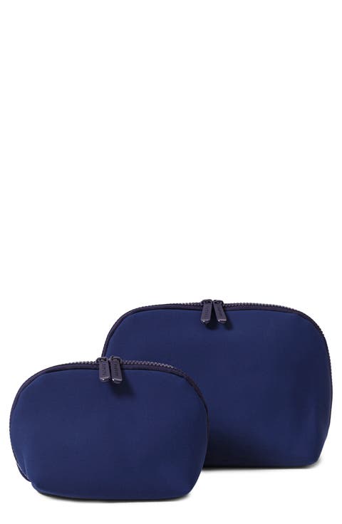 2-Piece Neoprene Makeup Pouch Set