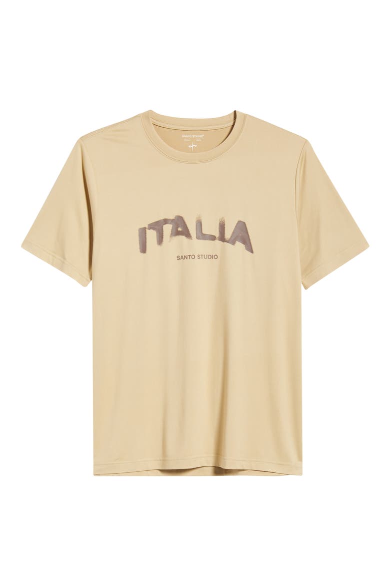 Italia Graphic T-Shirt, Alternate, color, CALM BROWN
