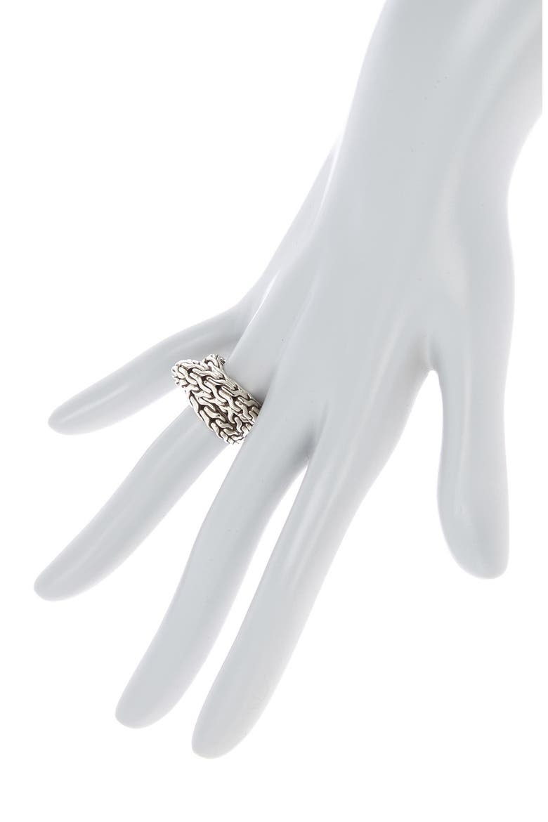 'Classic Chain' Overlap Ring, Alternate, color, NO COLOR