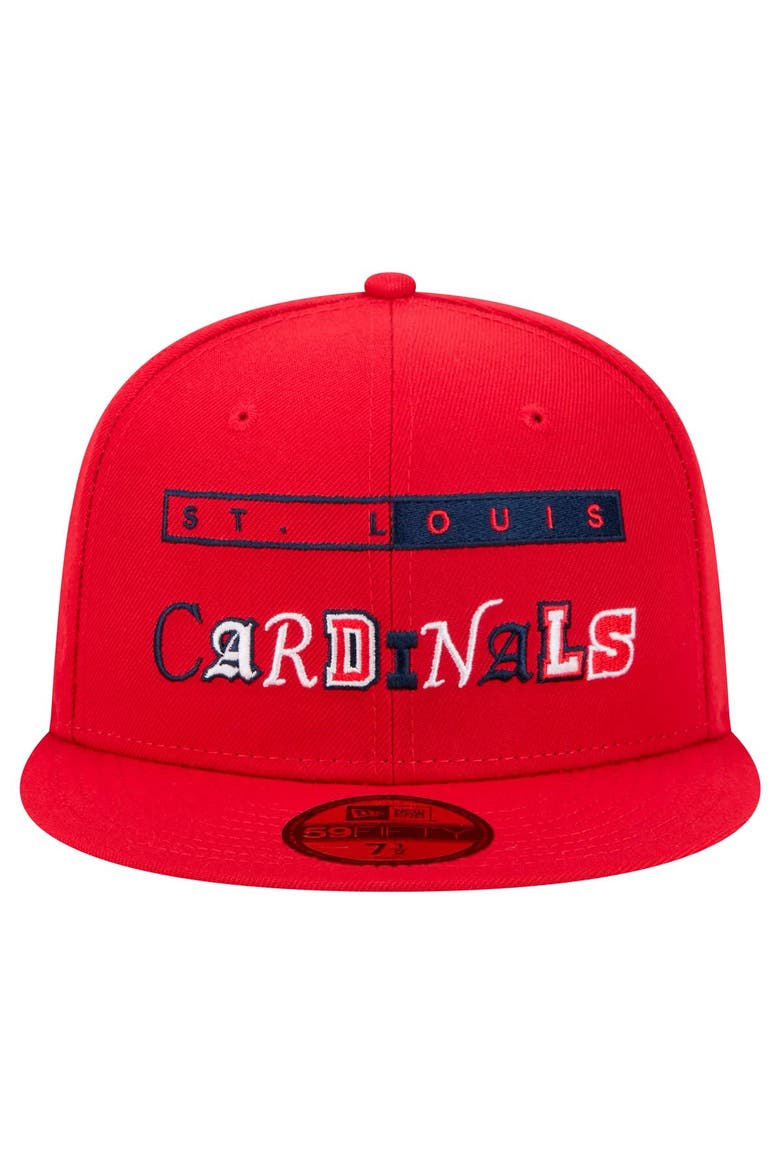 Men's New Era Red St. Louis Cardinals Ransom 59FIFTY Fitted Hat, Alternate, color, Red