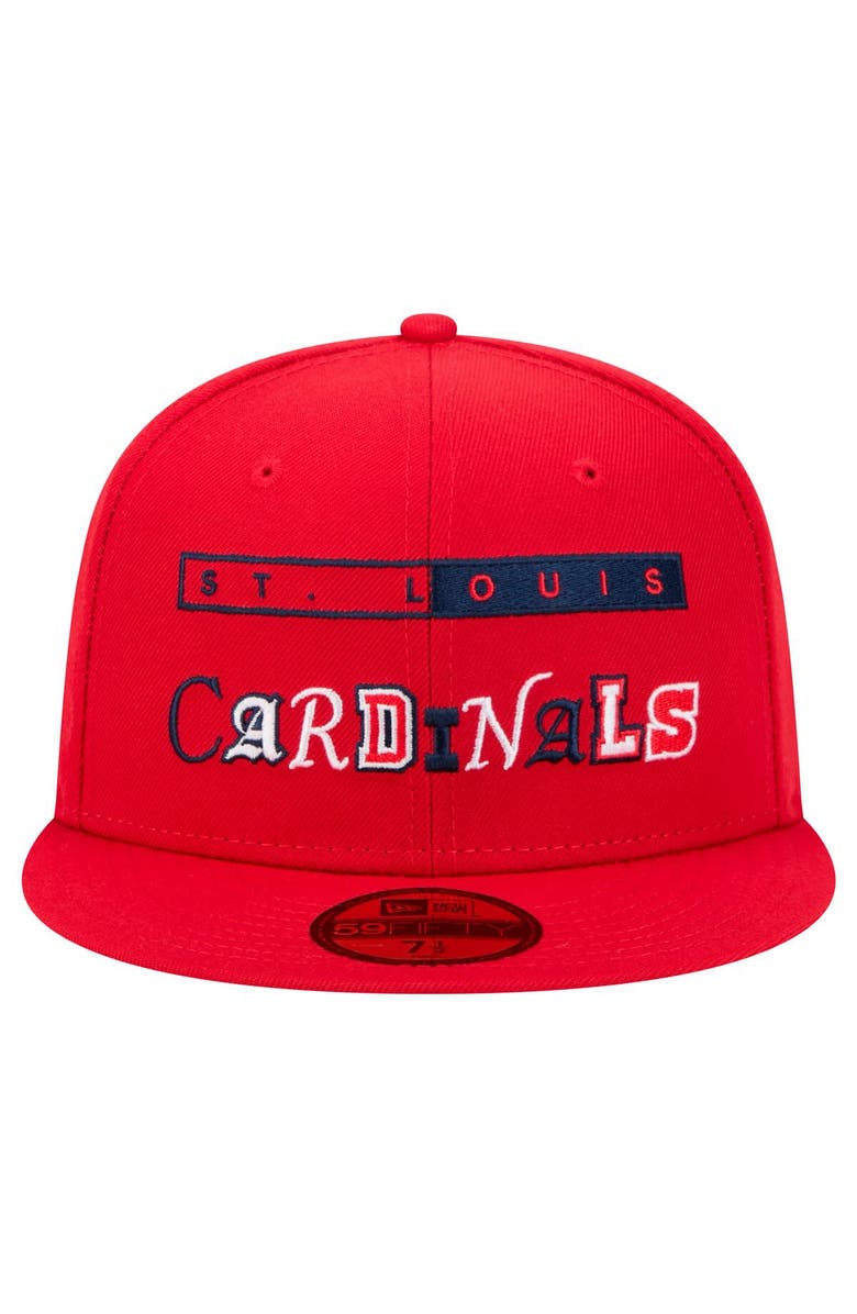 New Era Men's New Era Red St. Louis Cardinals Ransom 59FIFTY Fitted Hat, Alternate, color, Red