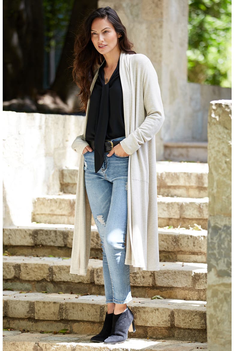 Tie Neck Tie Neck Crossover Top, Alternate, color, BLACK