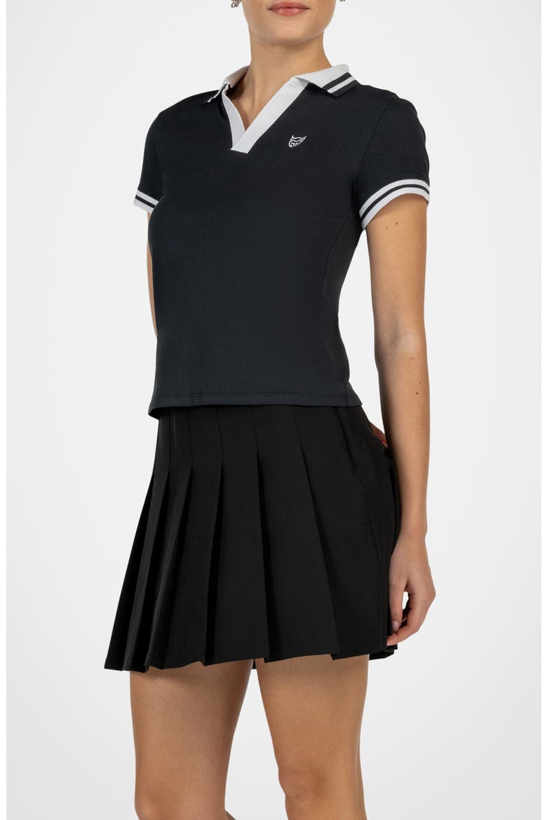 Birdie Pima Cotton Polo, Alternate, color, BLACK
