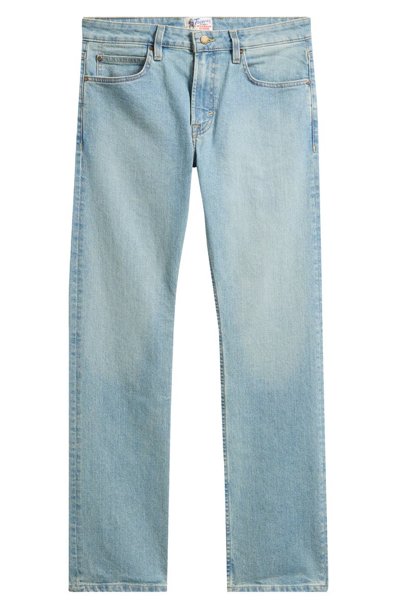 Tecovas Slim Straight Stretch Denim Jeans, Alternate, color, Light Stone Wash