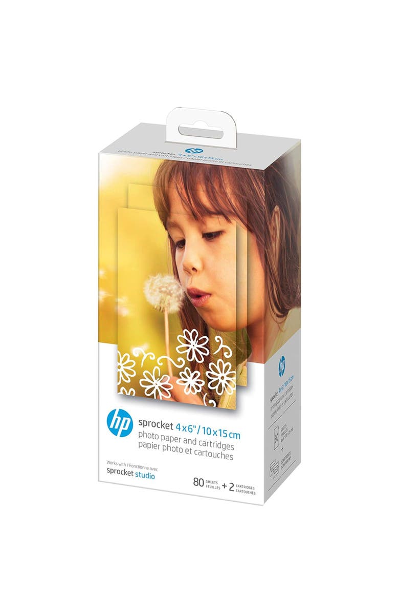 HP Sprocket Studio Plus 4x6 Instant Photo Printer, Alternate, color, White