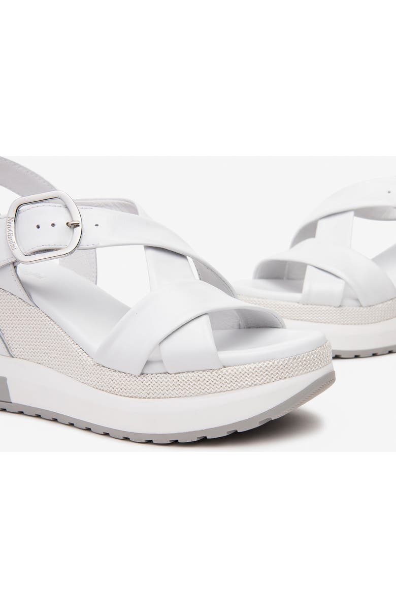 NeroGiardini Sport Wedge Sandal, Alternate, color, White