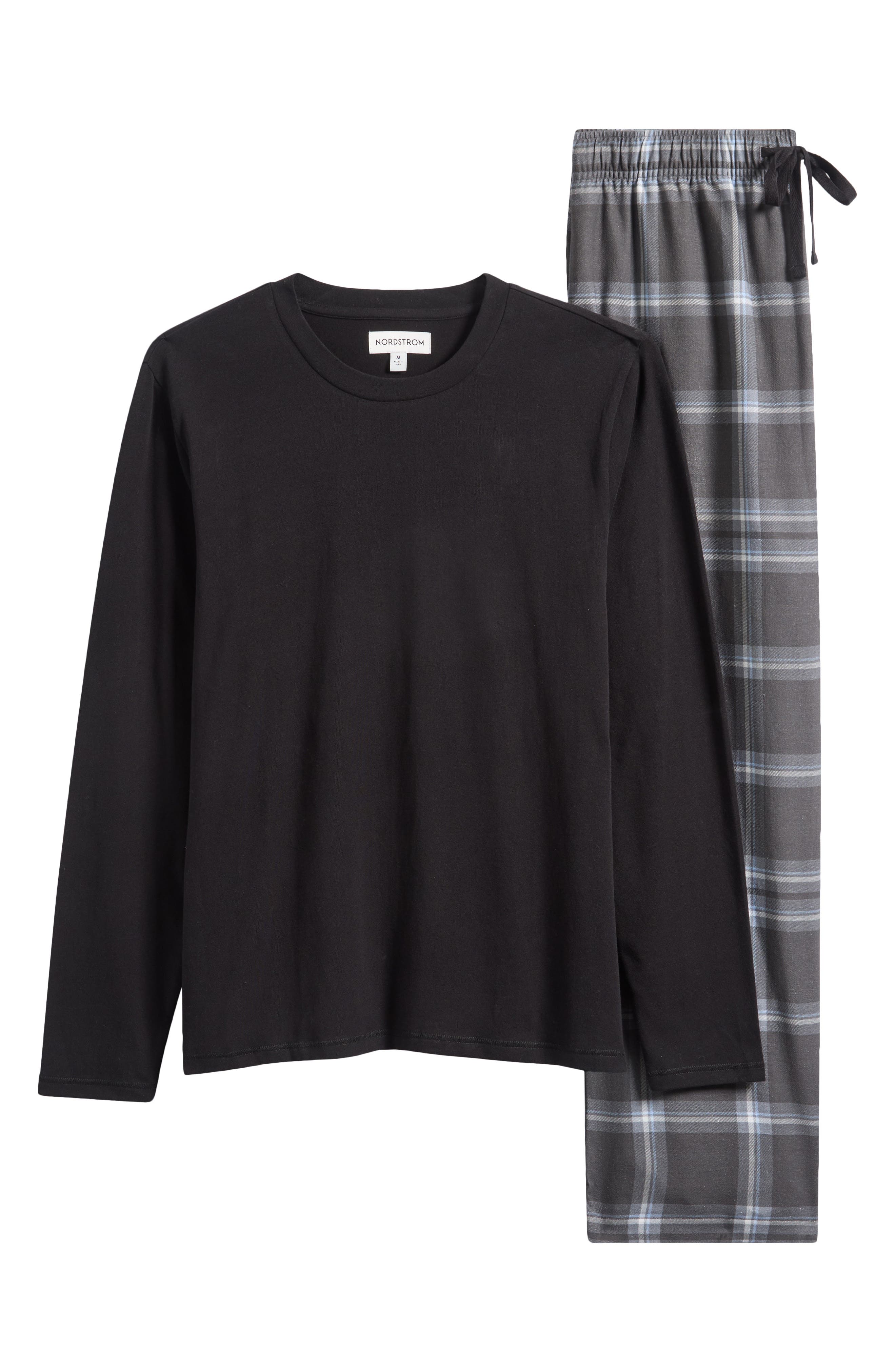 BLACK- BLUE SCOTTY PLAID