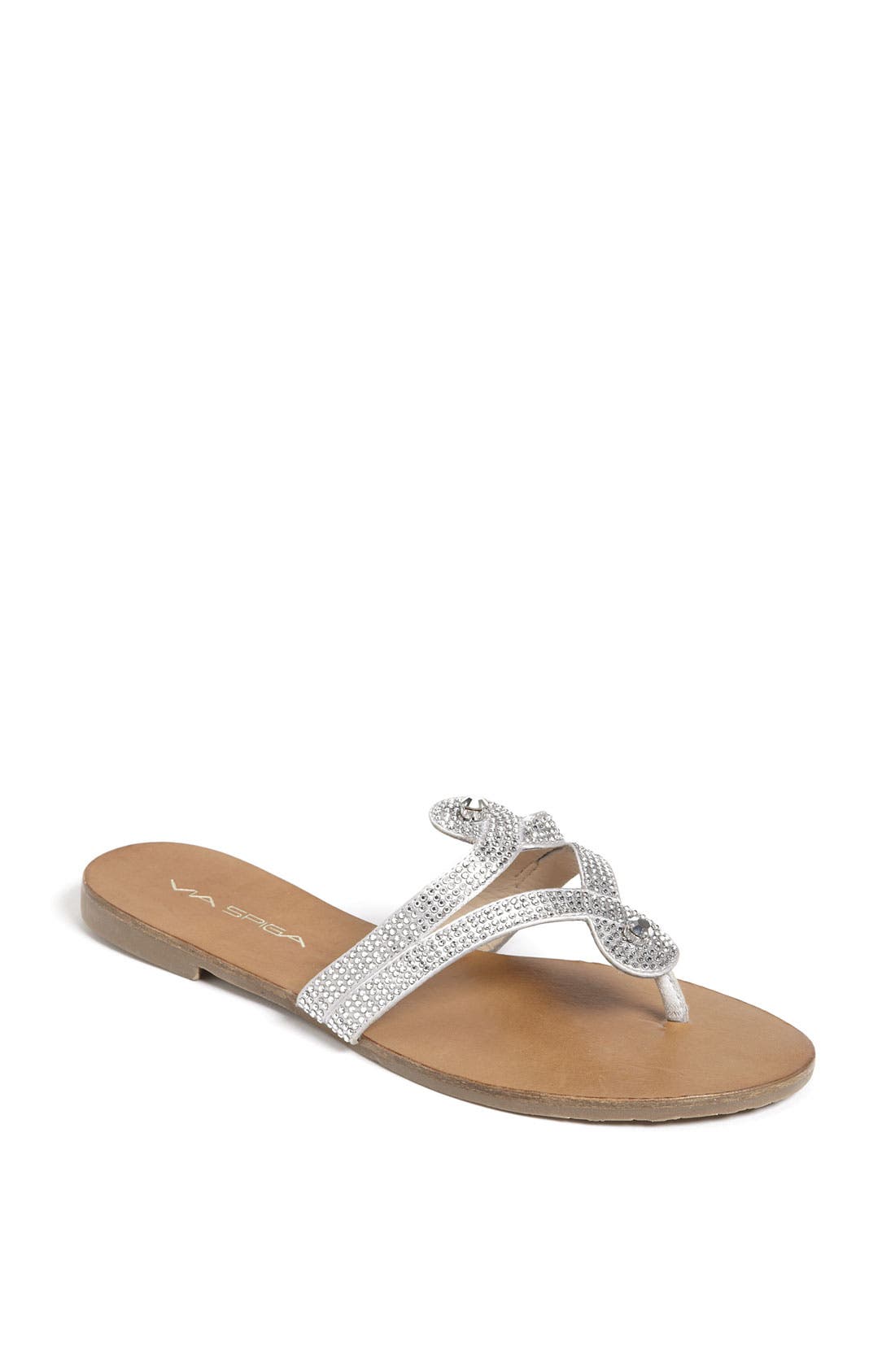 'Shayne' Sandal, Main, color, ASH SATIN