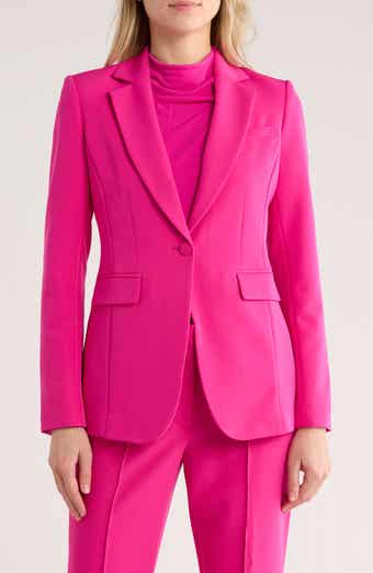 DKNY One-Button Suit Blazer