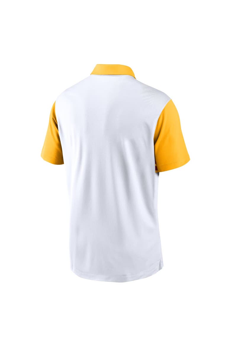 Men's Nike White/Gold USC Trojans Athletic Prep Alt Logo Vapor Performance Polo, Alternate, color, White