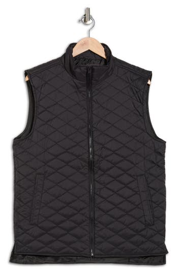 Weatherproof Vintage Diamond Quilted Vest In Black