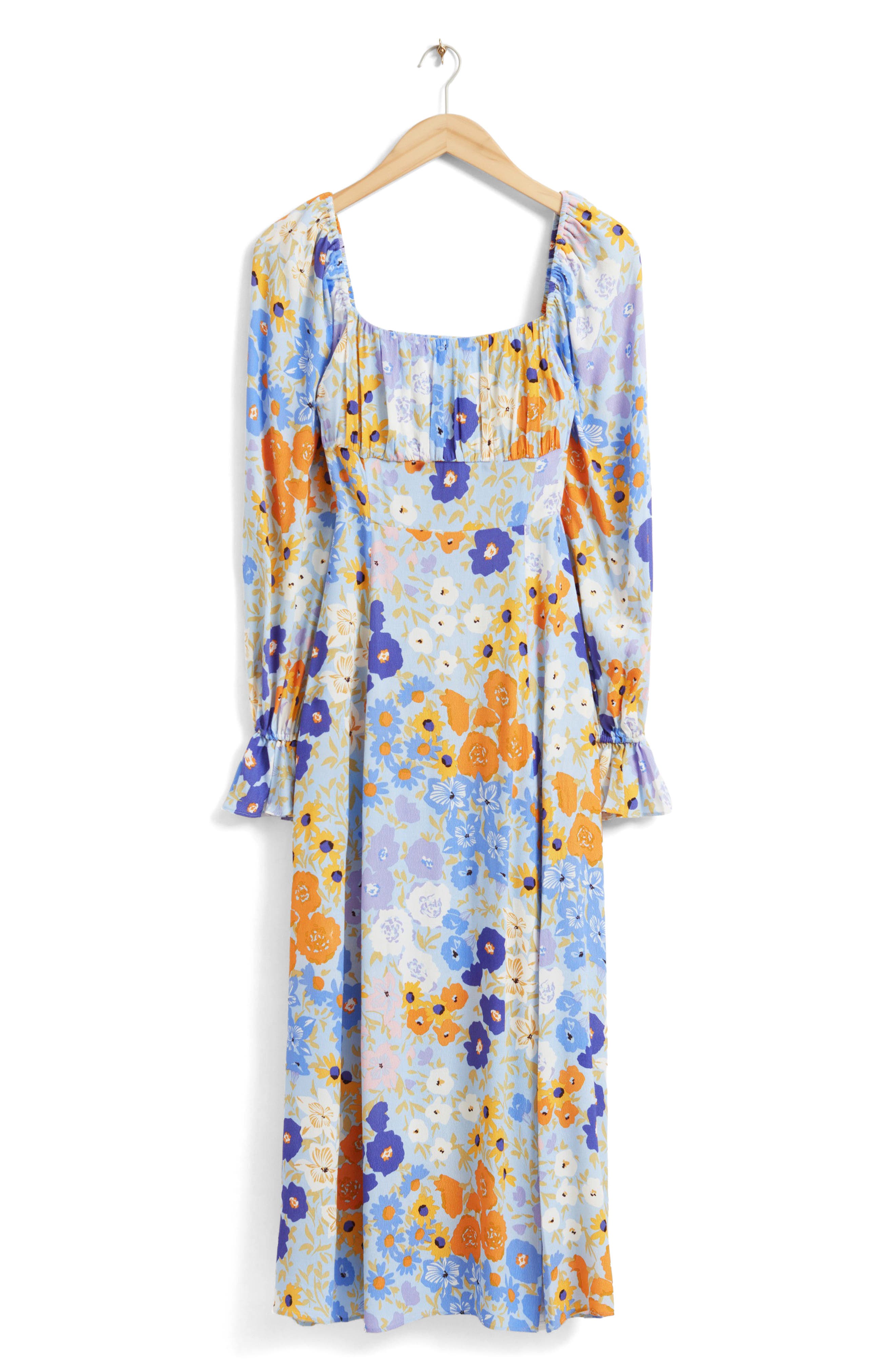 & Other Stories Floral Long Sleeve Maxi Dress