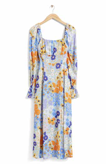 & Other Stories Floral Long Sleeve Maxi Dress
