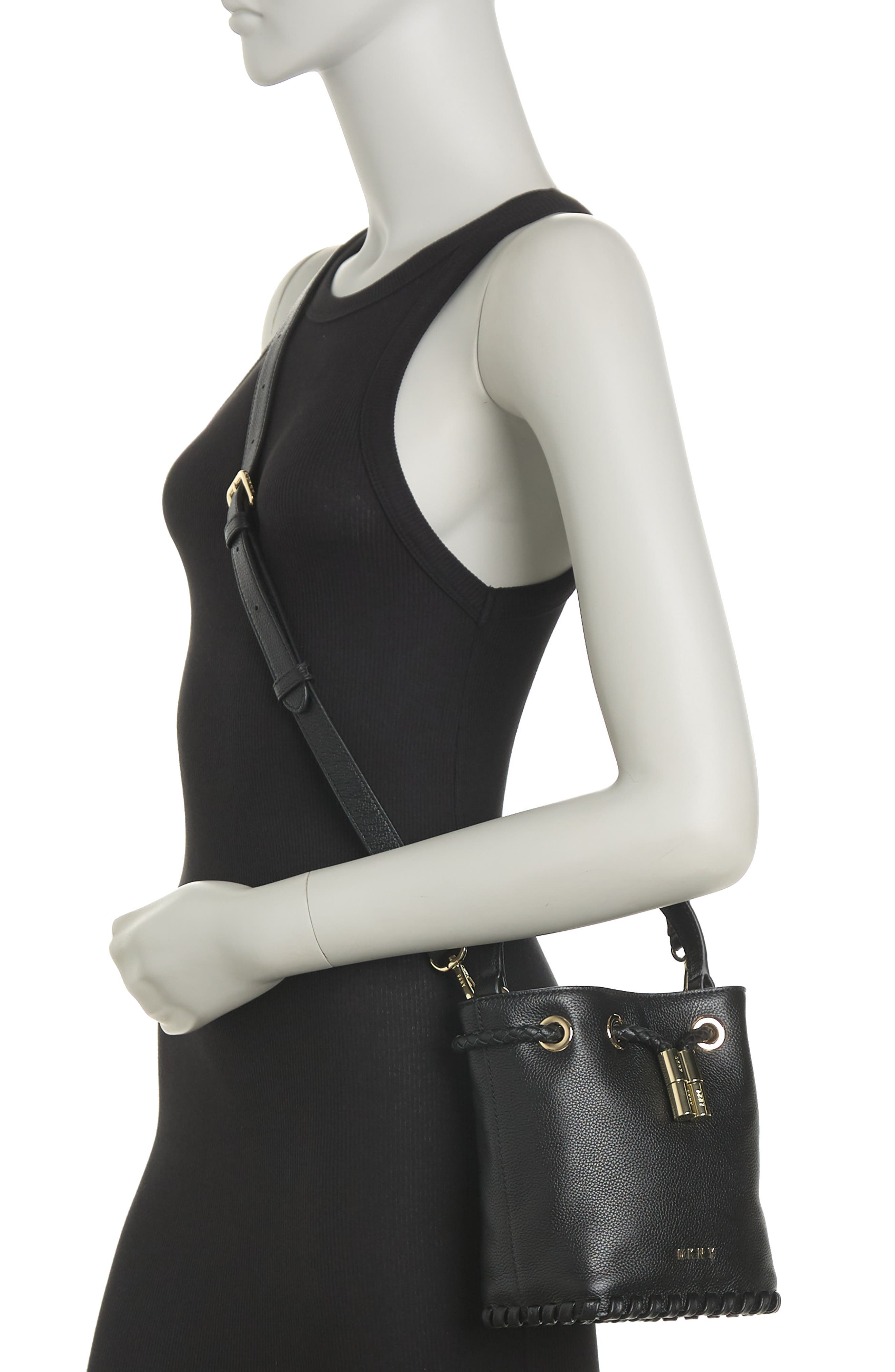 DKNY Winnie Small Leather Bucket Bag (Women) | Nordstromrack