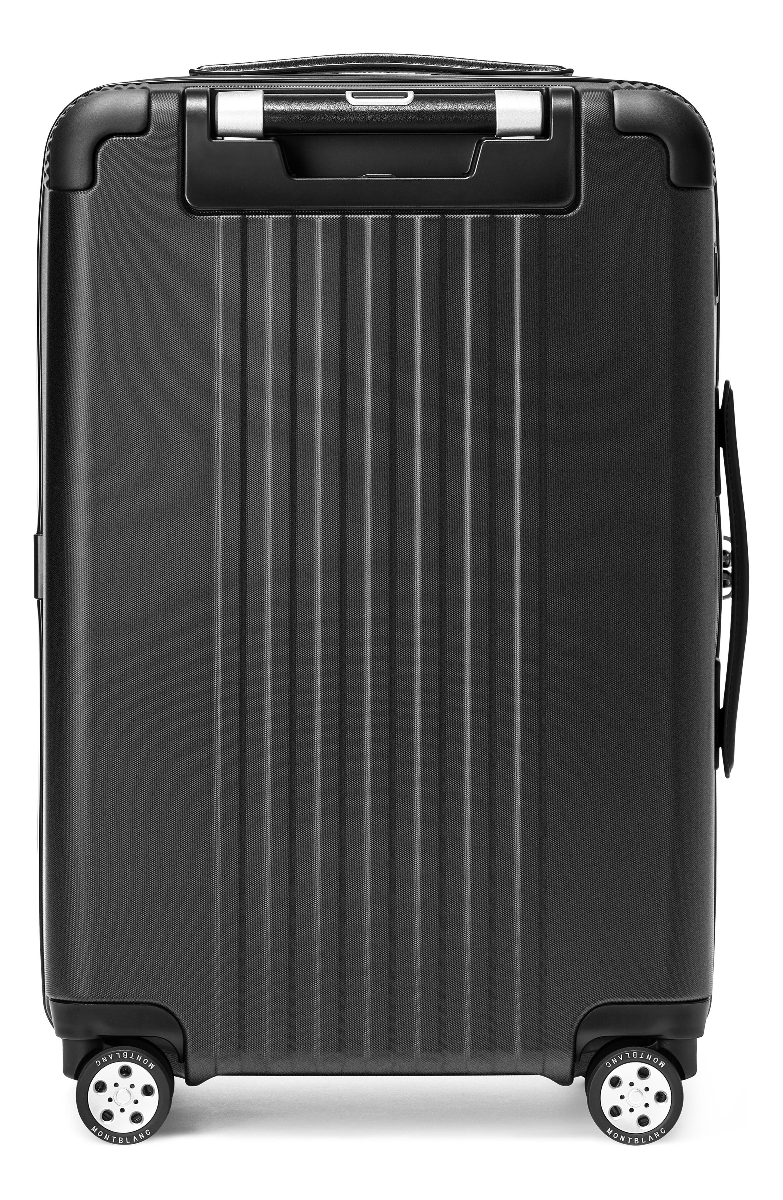 Montblanc #MY4810 Cabin Trolley Compact Carry-On Spinner Luggage, Alternate, color, Black