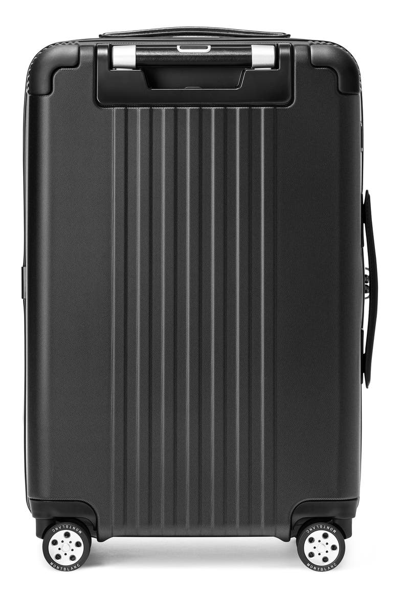 #MY4810 Cabin Trolley Compact Carry-On Spinner Luggage, Alternate, color, BLACK