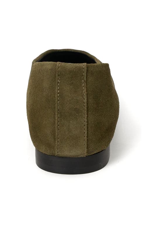 Menina Step Lucrecia Suede Ballet Flat In Green