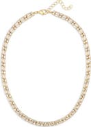 NORDSTROM RACK Round & Baguette Cut Cubic Zirconia Collar Necklace