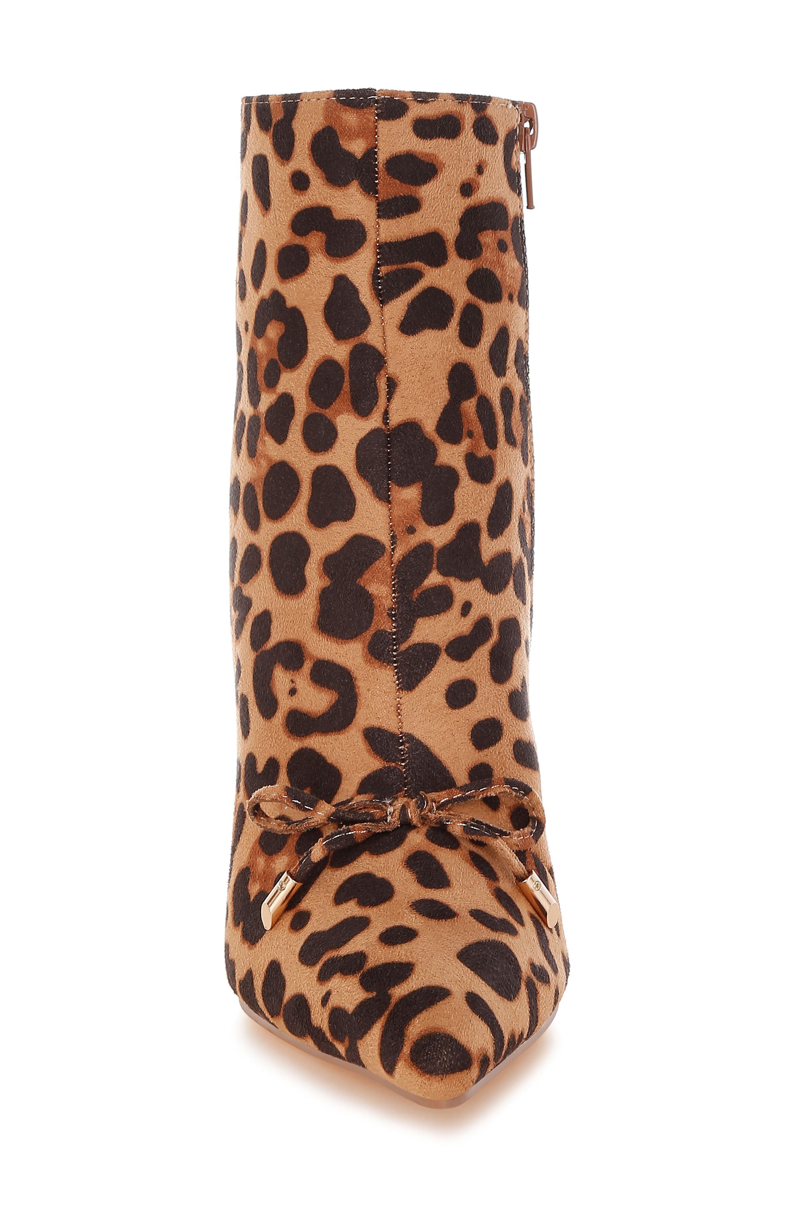 Rag & Co Vilda Pointed Toe Bootie, Alternate, color, Leopard