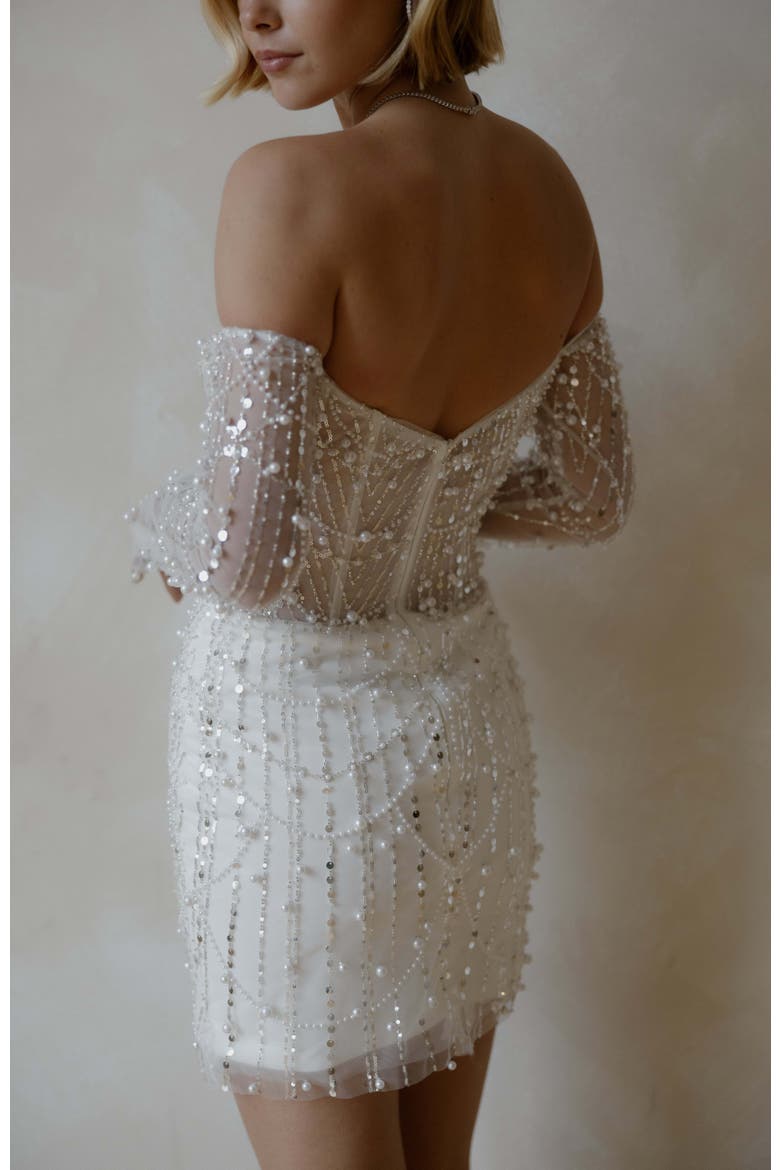 Amalfi Mini Dress, Alternate, color, Ivory