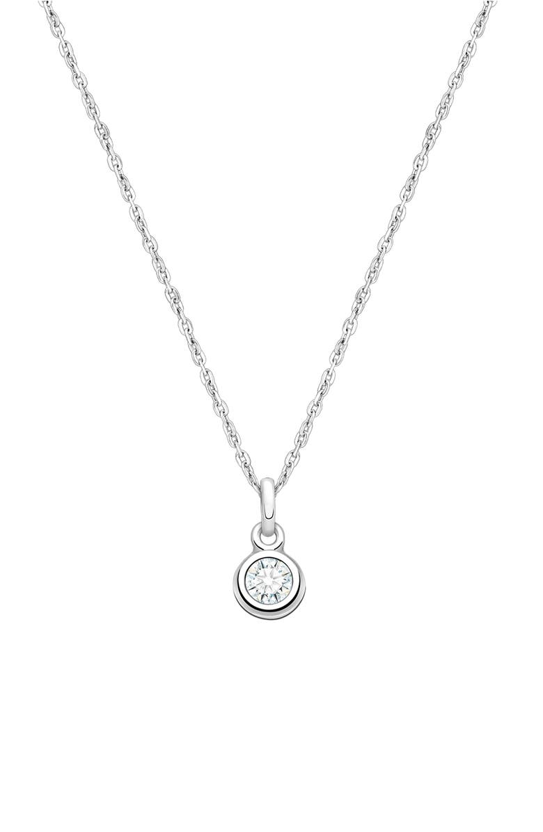 Tiny Blessings Sterling Silver tB<sup>®</sup> Birthstone 12-14" Necklace, Main, color, April