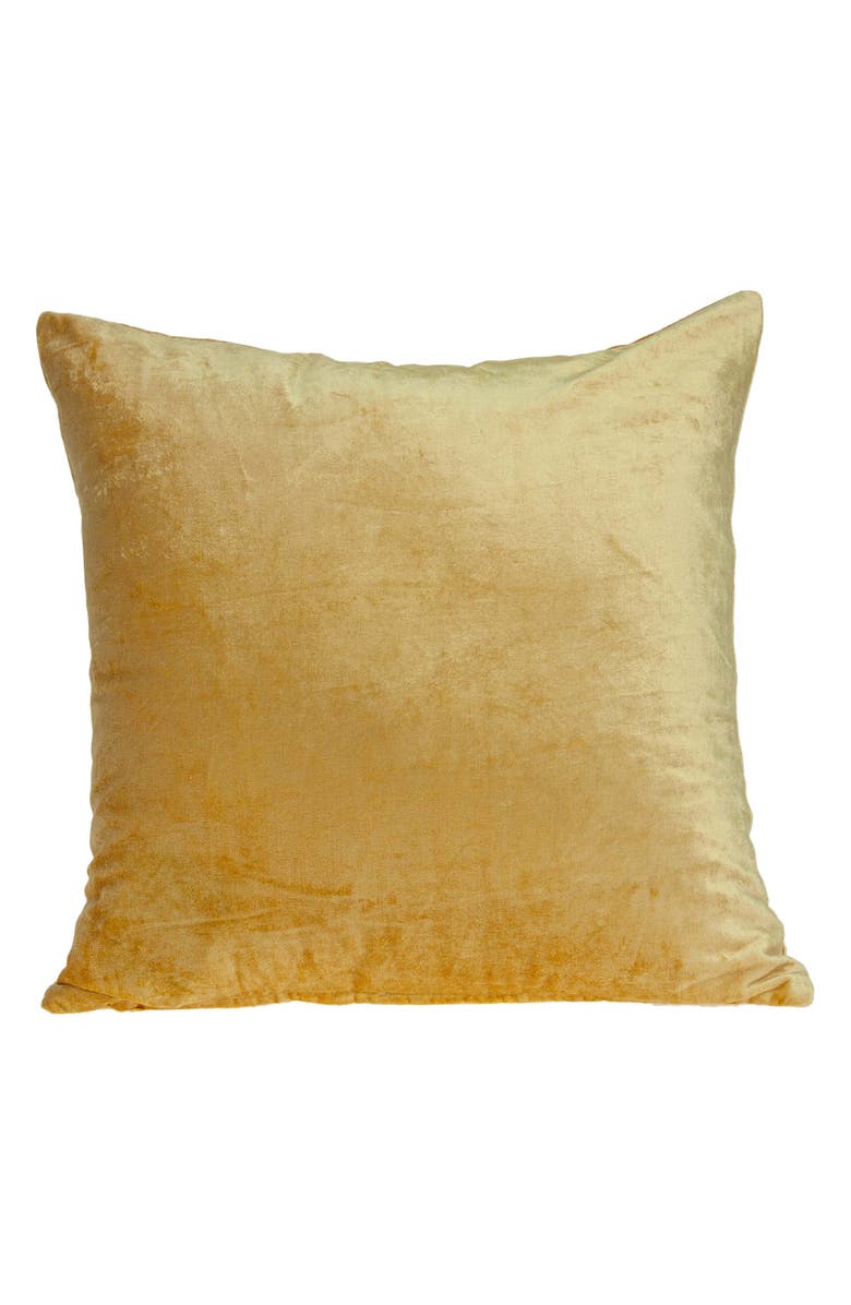 PARKLAND COLLECTION Danbury Solid Throw Pillow, Alternate, color, Yellow