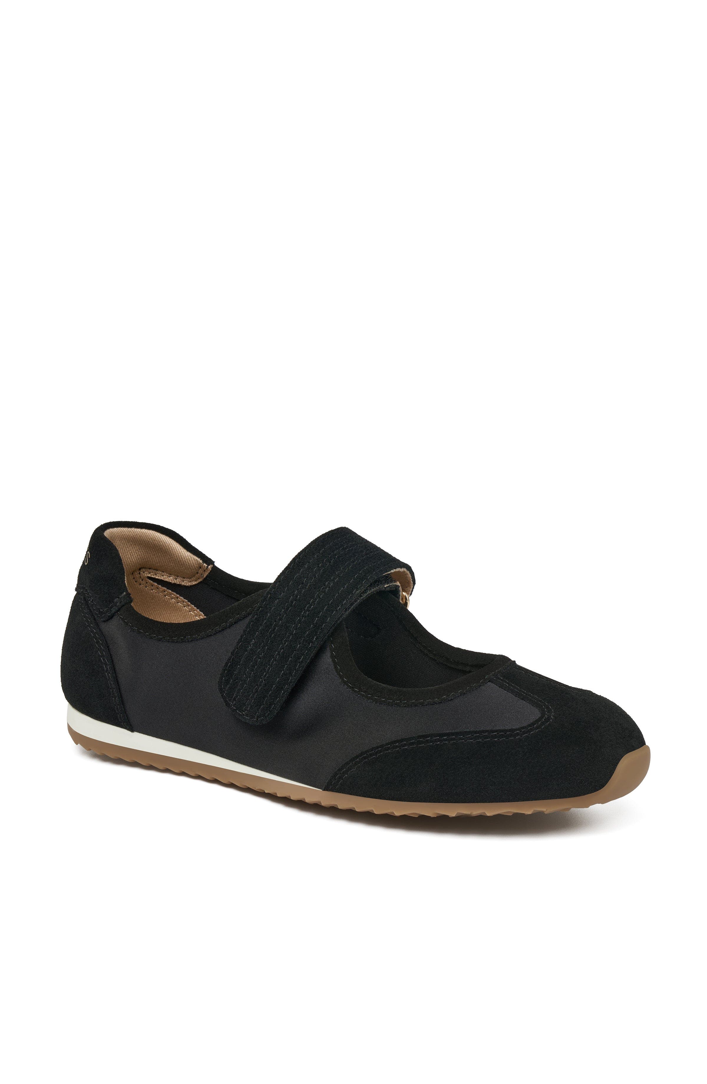 BLACK SUEDE SATIN
