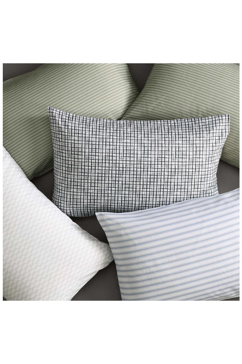 Sketchy Check Sheet Set, Alternate, color, WHITE/ CHARCOLE