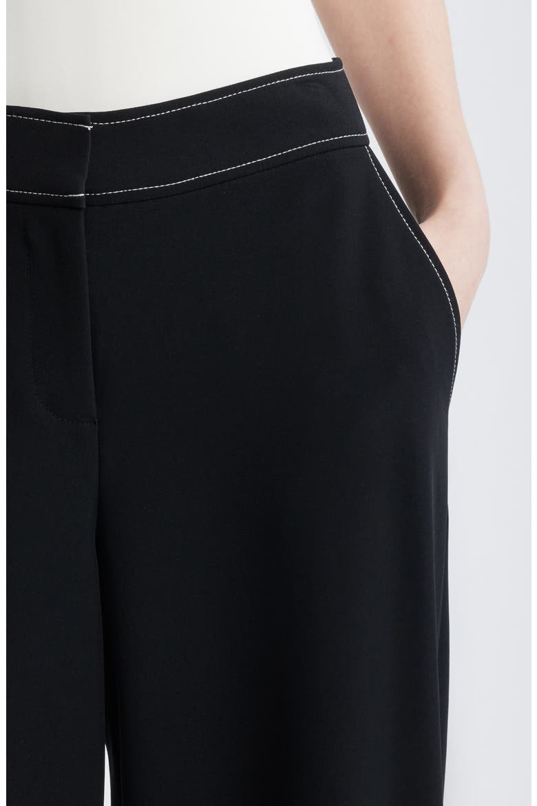 Wide Leg Pants, Alternate, color, BLACK WHITE