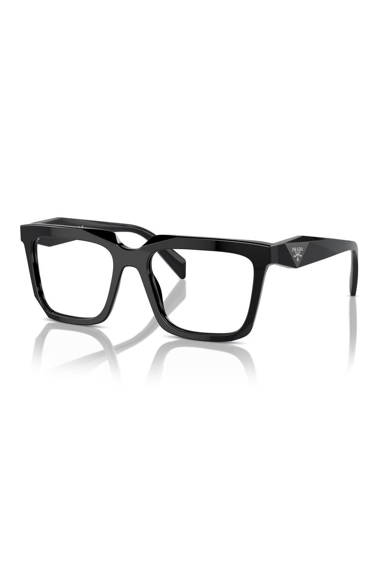 54mm Rectangular Optical Glasses, Alternate, color, BLACK