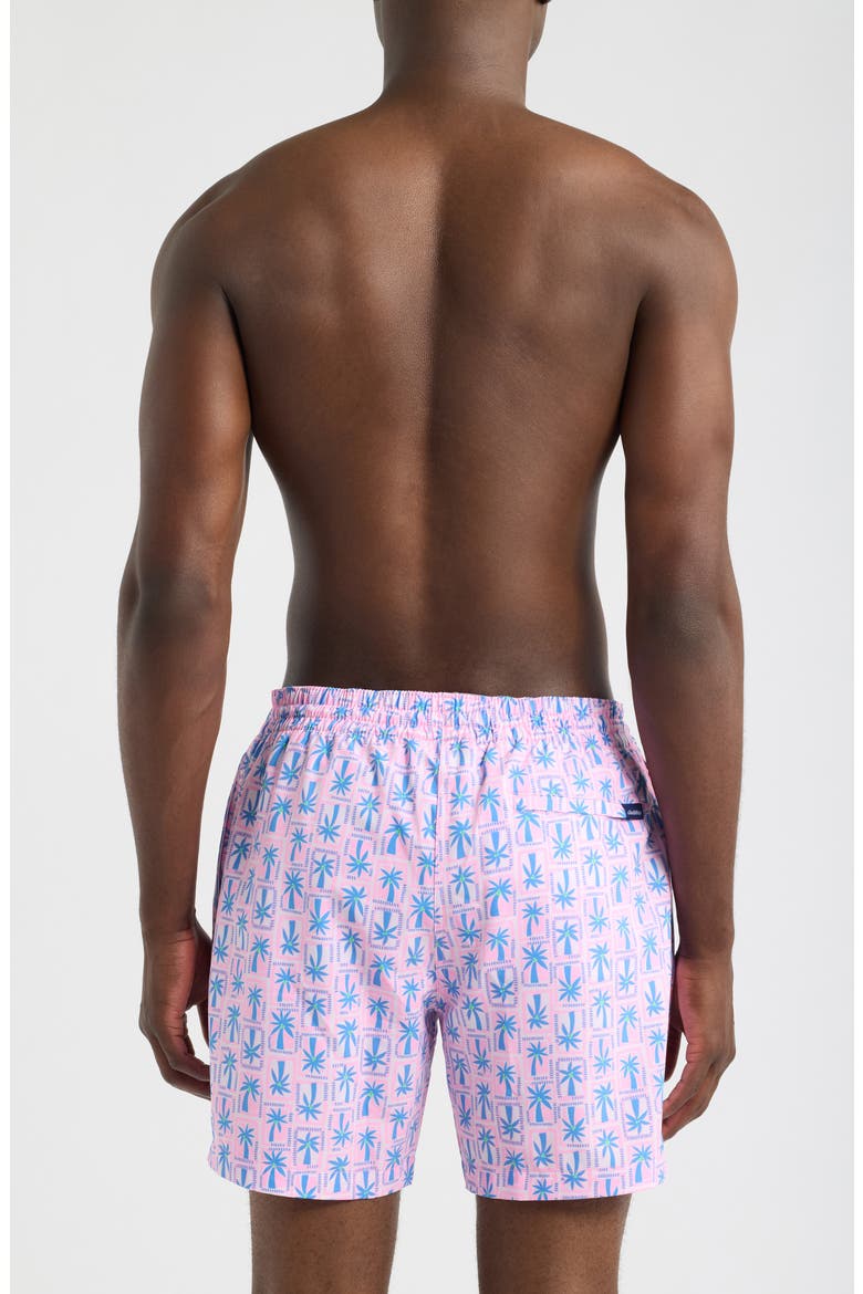 The Miami Mosaic 5.5-Inch Swim Trunks, Alternate, color, BRIGHT PINK