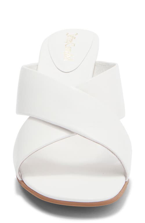 Jeffrey Campbell Tetra Slide Sandal In White