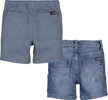 Kids' 2-Pack Twill & Denim Shorts