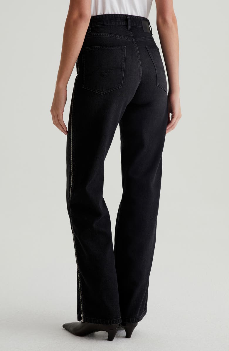 AG Kora Side Zip High Waist Wide Leg Jeans, Alternate, color,