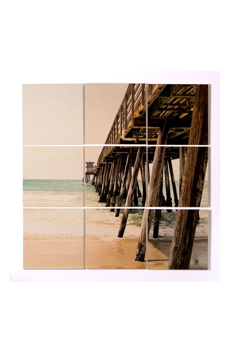 Deny Designs Down by the Pier 9-Piece Wood Wall Mural, Main, color, 