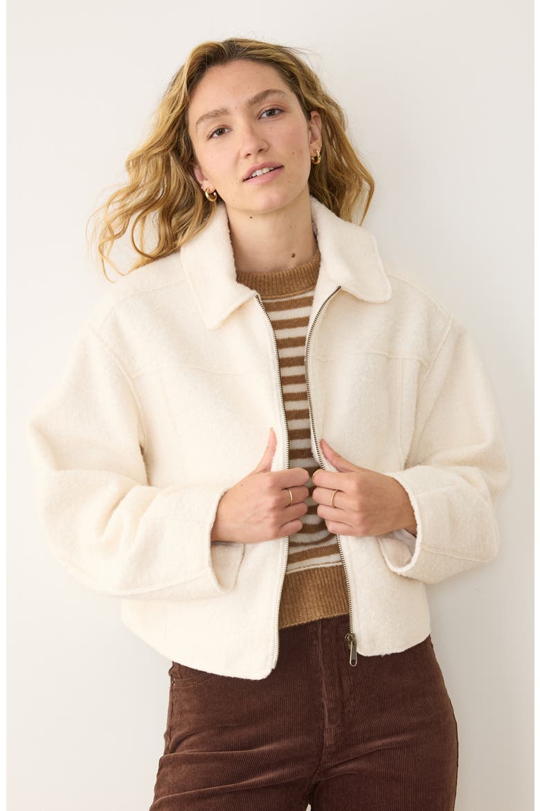 Sloane Bouclé Jacket, Alternate, color, CREAM