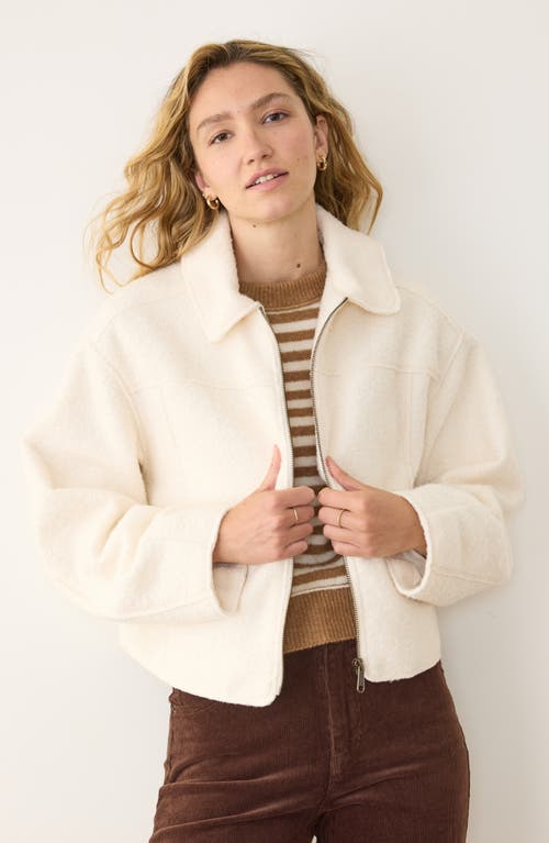 Marine Layer Sloane Bouclé Jacket In Neutral