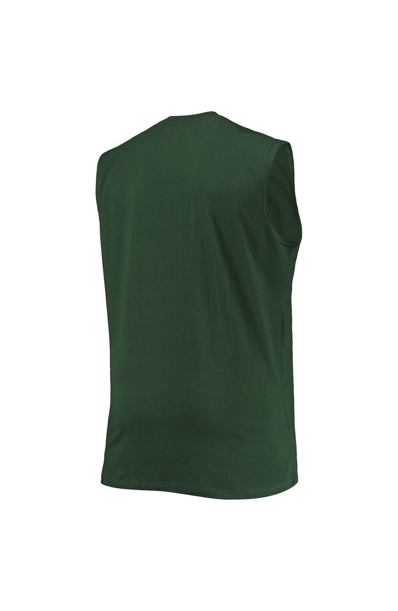 PROFILE Men's Michigan State Spartans Green Big & Tall Team Muscle Tank Top, Alternate, color, 