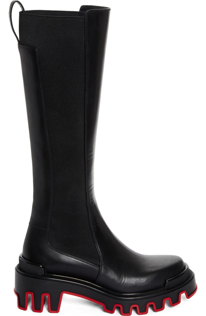 Christian Louboutin Marchacroche Dune Platform Boot, Alternate, color, Black