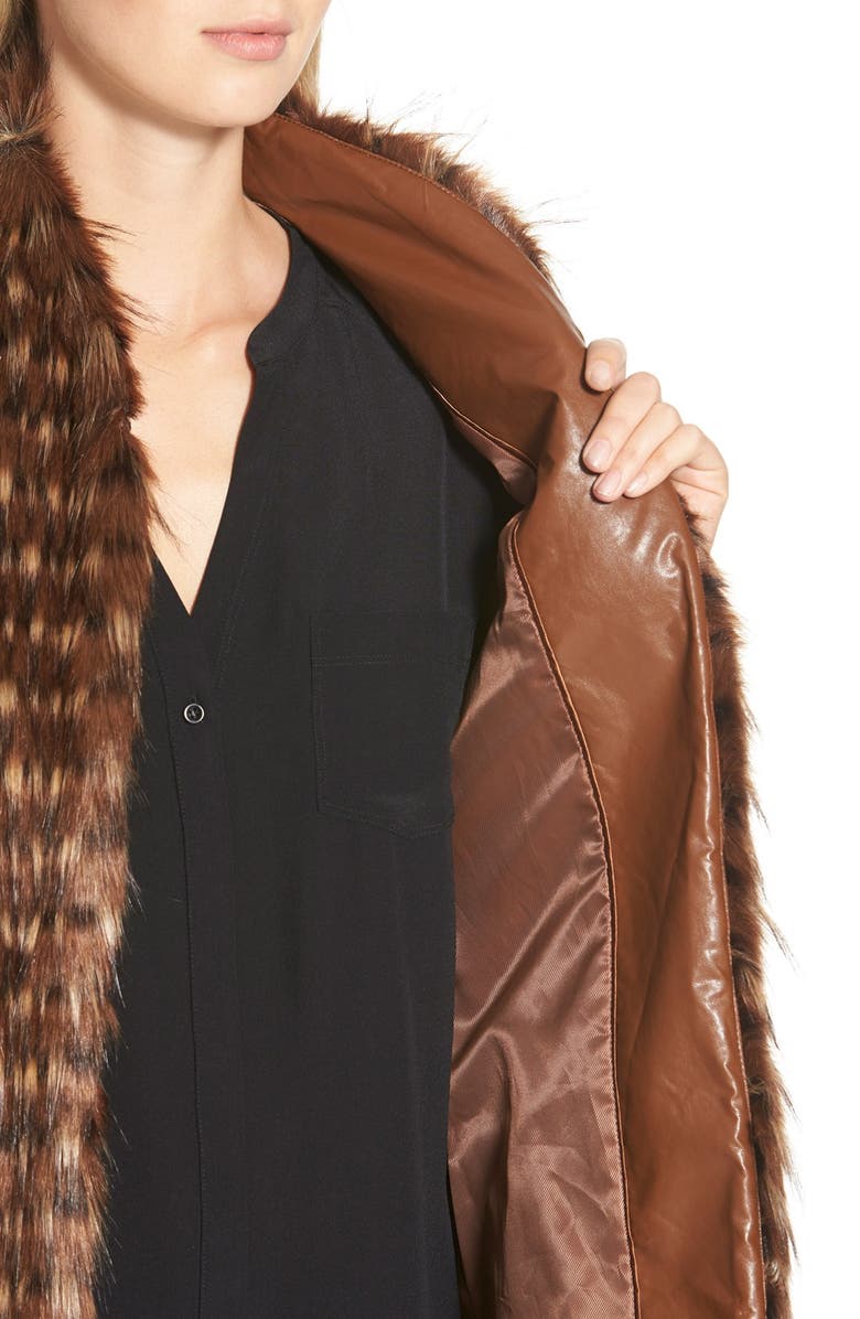 Ellen Tracy Tiered Faux Fur Vest, Alternate, color, 