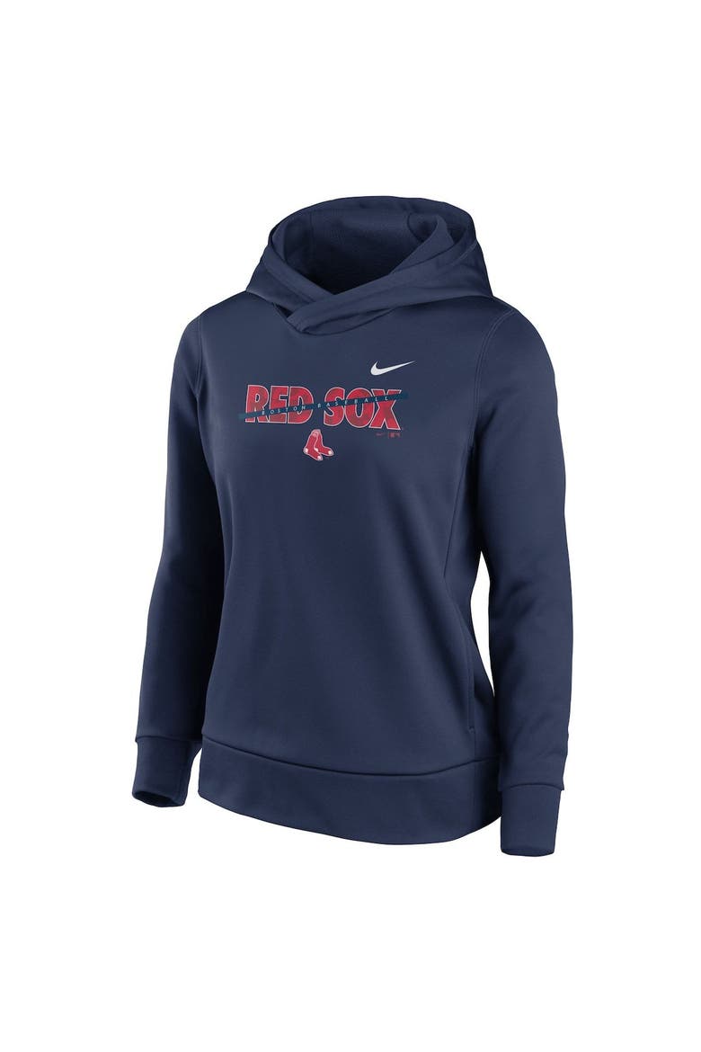 Women's Nike Navy Boston Red Sox Club Angle Performance Pullover Hoodie, Alternate, color, NAVY
