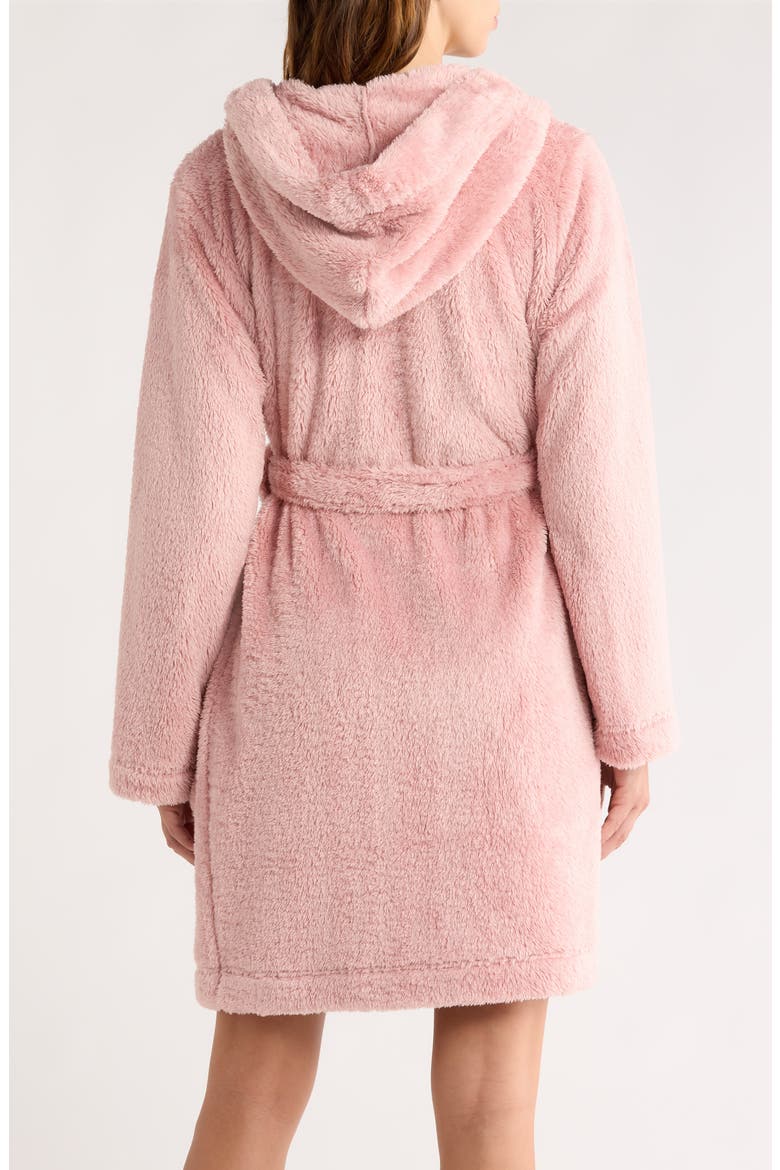 Aarti Faux Shearling Hooded Robe, Alternate, color, DUS